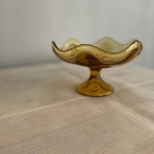 Vintage 1950's Viking Amber Glass Bowl